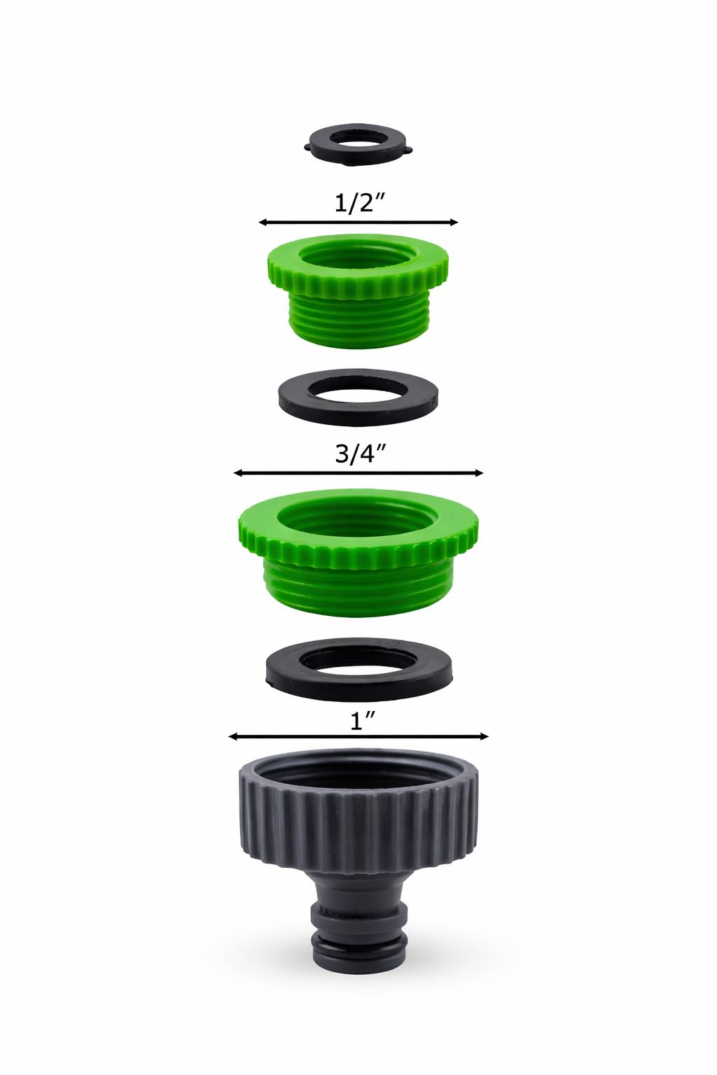 RIEGOPRO Adaptador de Grifo Hembra para Manguera de Jardín – Compatible con 1/2" 3/4" y 1" – Conexión Estanca y Rápida sin Fugas — view 2