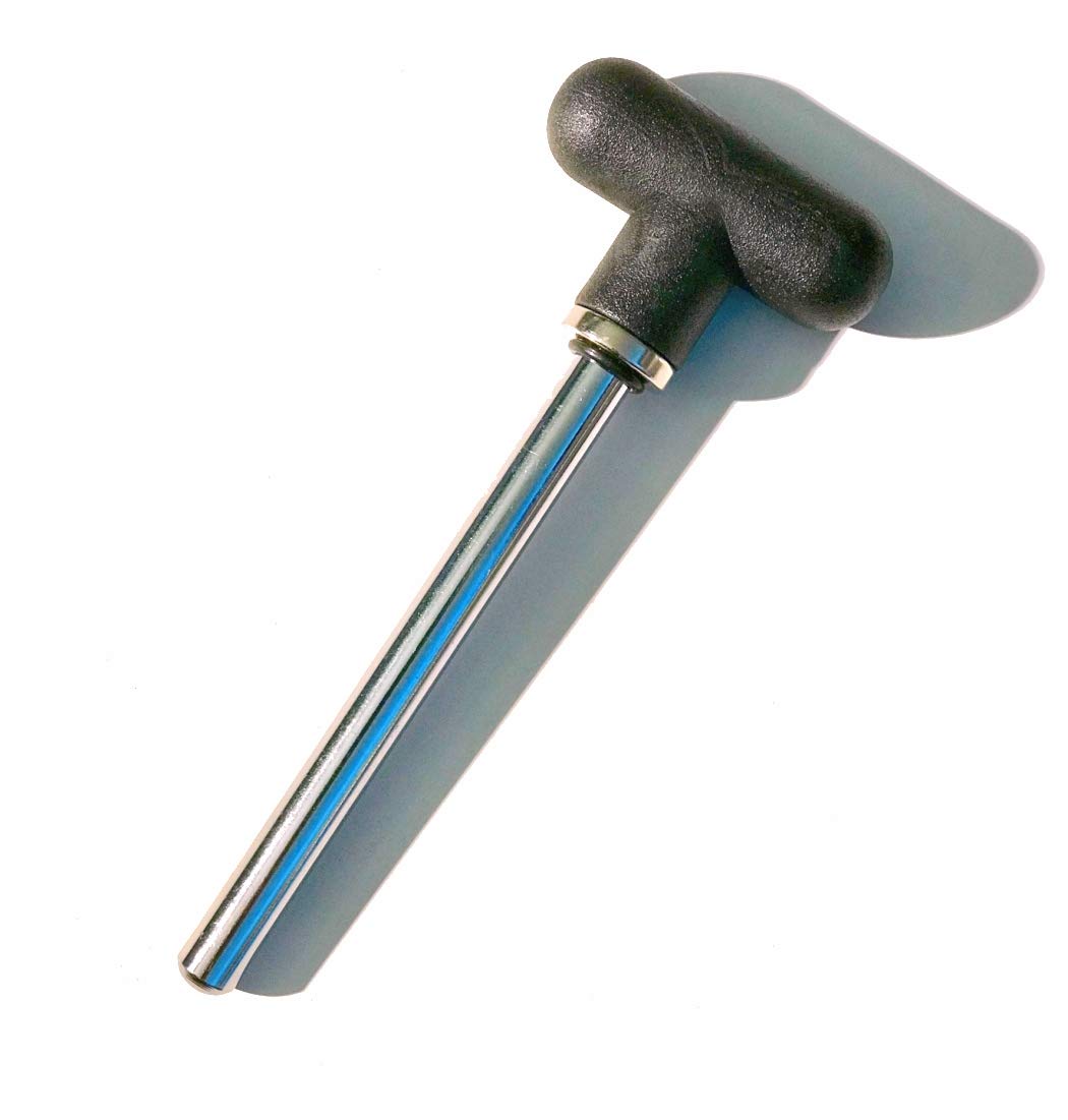 SB Distribution Ltd. MAGNETIC Pin, Tensile (3/8" Dia 5-1/2" Locking Space) w/BLACK T Handle Knob- Universal Weight Stack Replacement SELECTOR KEY | DETENT Hitch Locking PINS | by SBD