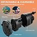 EXLECO Aquariumpumpe Tauchpumpen Förderpumpe Mini 2000L/H 30W 230V 2M