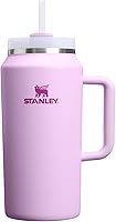 Vista 111 de STANLEY Quencher H2.0 Vaso Térmico con asa y pajilla, 64 onzas, tapa Flowstate de 3 posiciones, gran capacidad para viajes y deportes, vaso de acero