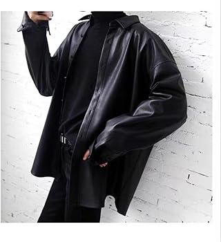 Amazon | [Bestmood] レザージャケット メンズ ゆったり ライダース