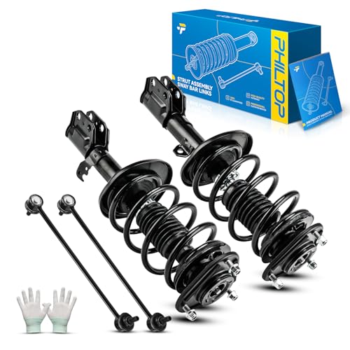 Image of PHILTOP Front Complete Strut Assembly Sway Bar link kits 172989 /172990 K80230 Fit for 2014-2019 Toyota Corolla 1.8L(2019 Toyota Corolla Sedan ONLY) - Quick Fit Suspension Replacement
