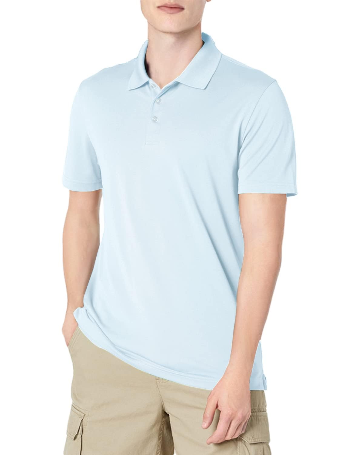 Amazon Essentials Herren Golf-Poloshirt, Kurzärmelig, Schmal Geschnitten, Schnell Trocknend