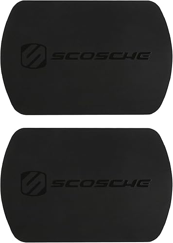 Scosche MagicMount Kit de placa de metal de repuesto, placas de metal grandes con adhesivo fuerte para soporte magnético de teléfono celular,