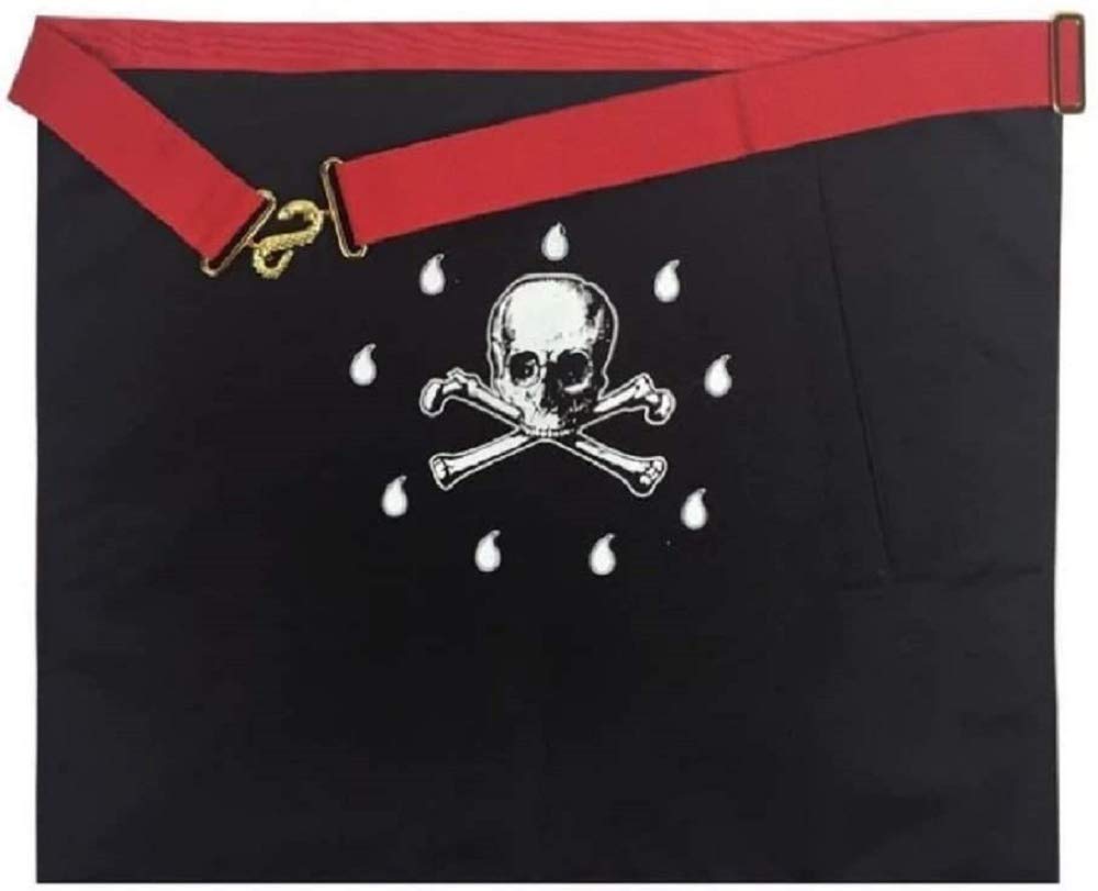 Regalia Lodge Masonic Scottish Rite Apron - AASR - Master Mason - Checkered Floor (Lambskin)