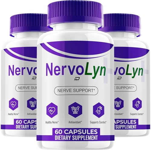 Nervo Lyn Capsules Nervolyn Advanced Supplement Natural Blend Reviews (3 Pack - 180 Capsules)