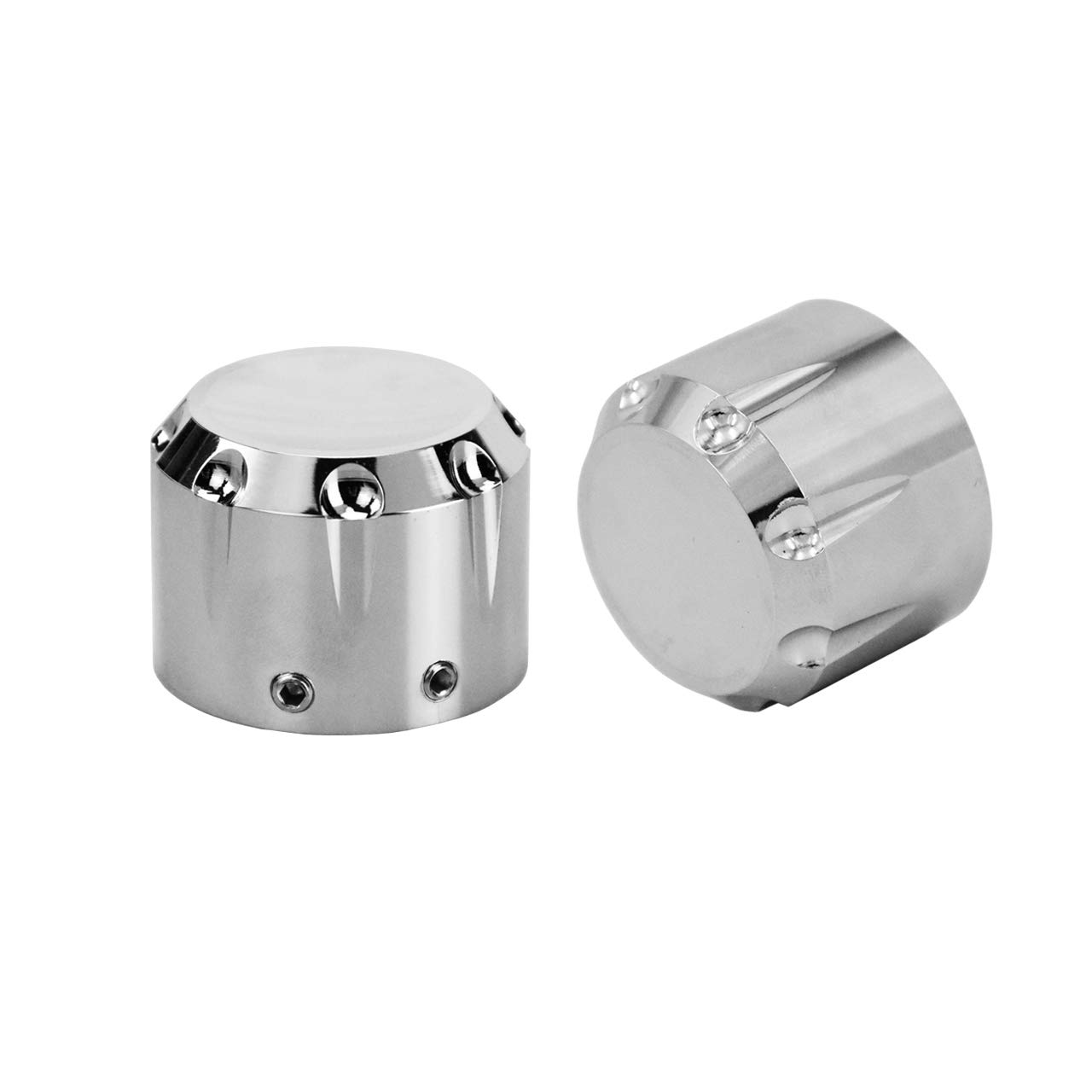 Copridado Asse Anteriore Per Harley Davidson - 2 Pezzi Cromati, Per Sportster, Dyna, Softail, Touring - Foto 8