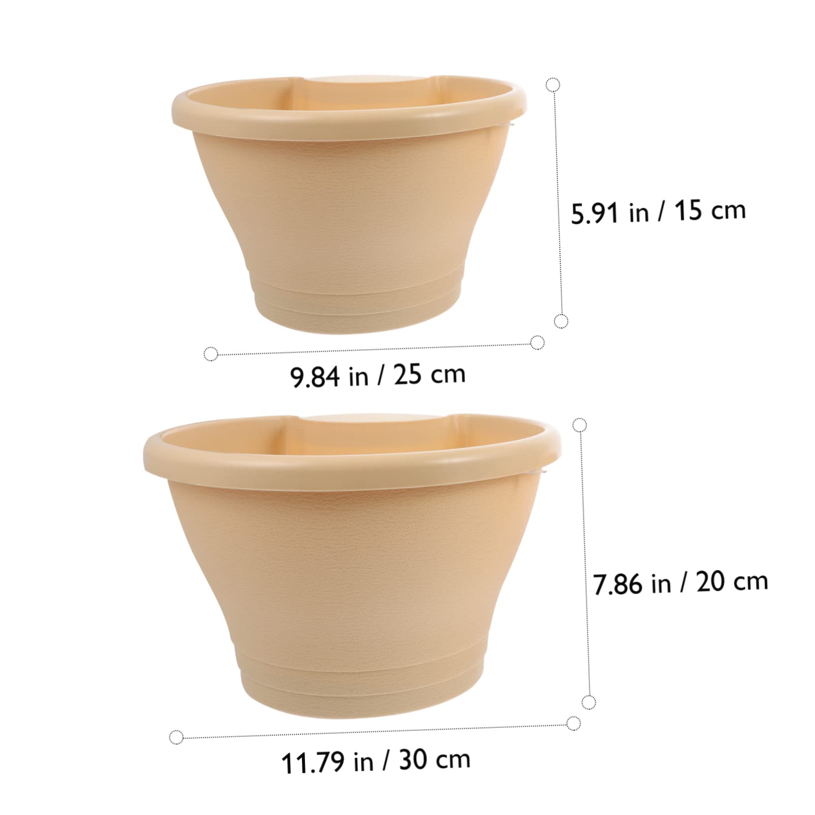 ibasenice 2pièces Lot de Pots De Fleurs Suspendus pour Plantes Jardinières Simples Et Pratiques pour Balcon Ou Mur