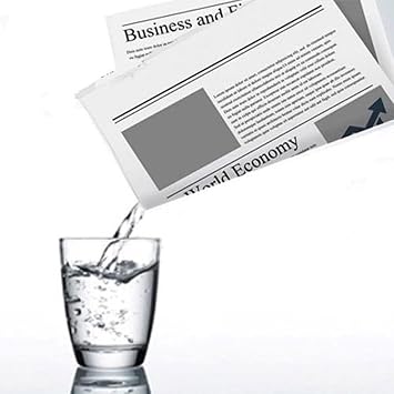 ZQION Magicians Appearing and Disappearing Liquid from Newspaper Gimmick Props Magic Tricks Easy to Do Magic Beginner Magician