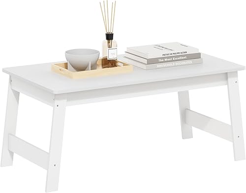 Miniatura 10 de Furinno Mesa de centro entrecruzada simple y moderna, 35.4 x 19.6 x 16 pulgadas, roble francés gris Roble francés,Pino ámbar,Espresso,Blanco