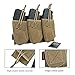 EXCELLENT ELITE SPANKER AK Magazine Pouch Triple Open Top Molle Mag Pouch for AK47 AK74 AR-15 Pmags Magazine(Triple-Coyote Brown)