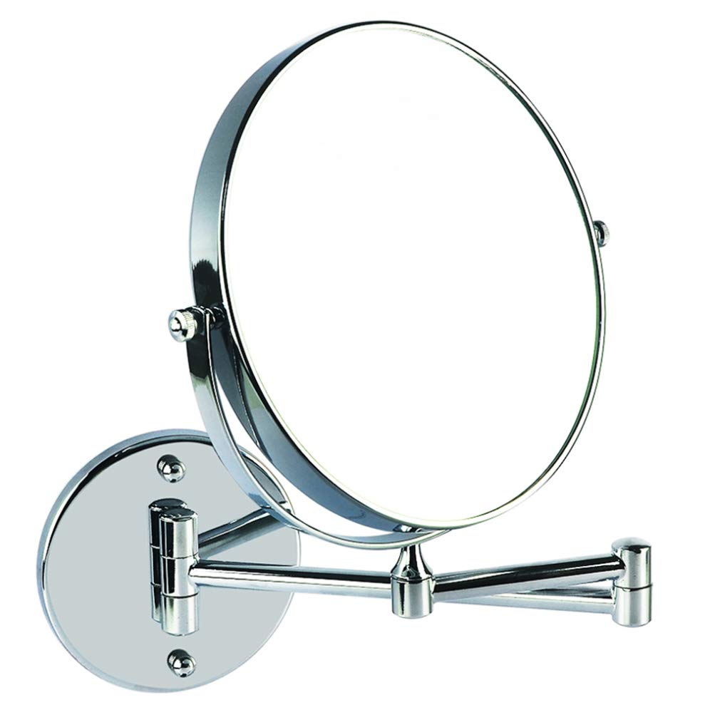 Miroir cosmétique extensible argent pour sublimer votre rituel beauté