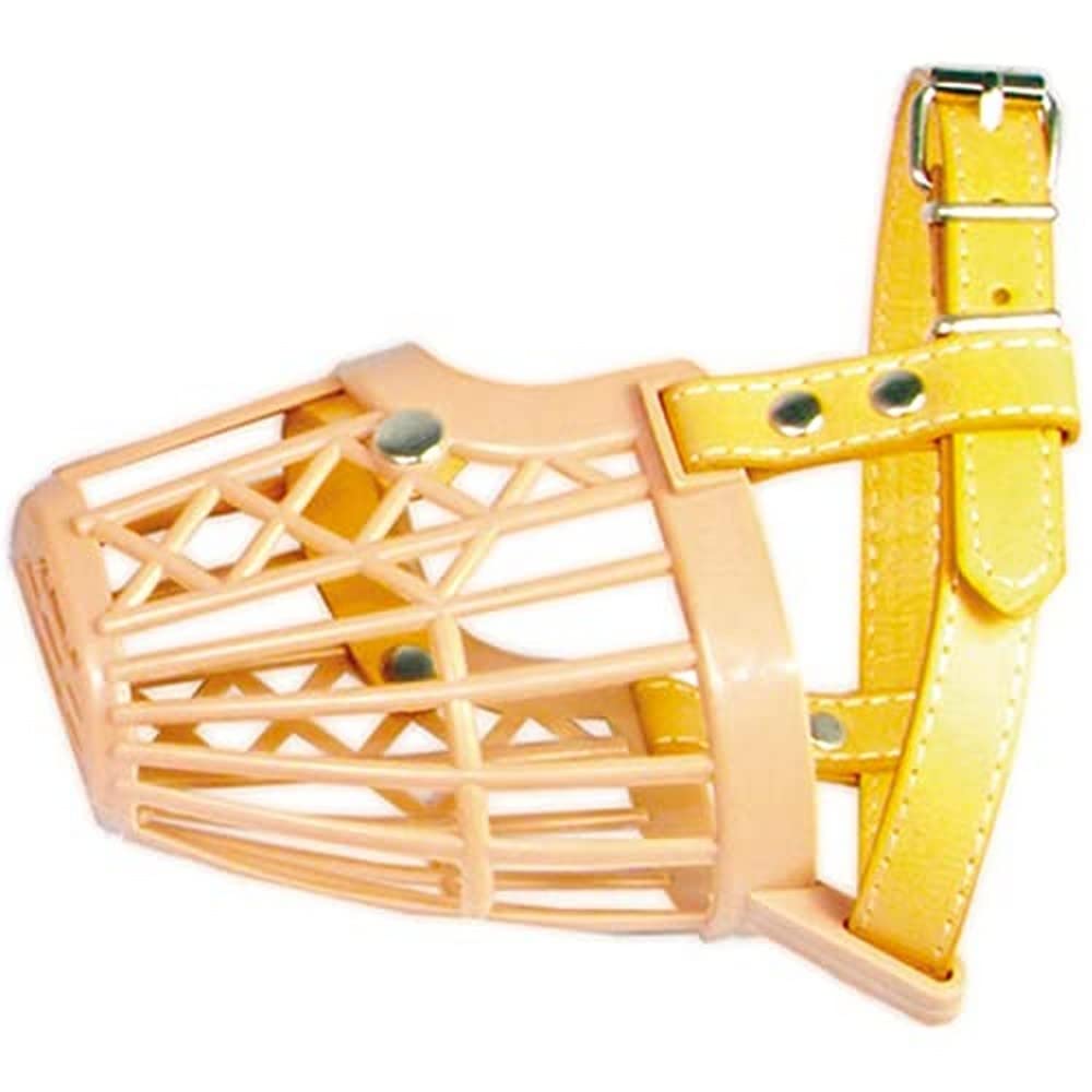 Arquivet Muzzle for Dogs Made of Plastic and Leather, 4.5 x 2 cm Training and Walking Our Dogs, Protection for Small Dogs