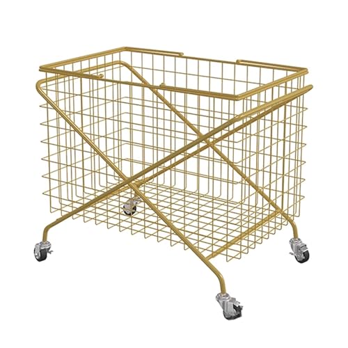 Carrito de lavandería móvil para evitar cargar peso con la ropa sucia en casa