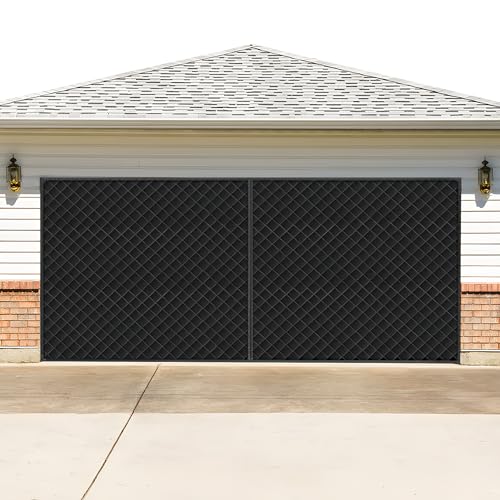 Garage Door Screen for Winter，Garage Door Insulation Kit，Magnetic Thermal Insulated Door Curtain, Garage Insulated Door Curtain ， Weatherproof, Windproof, Soundproof(10 * 8Ft)