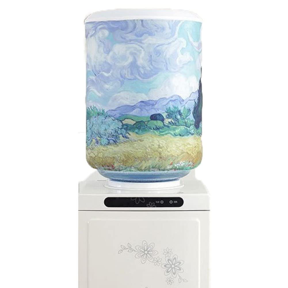 Wudaizhi Women's Style 2 Water Dispenser Barrel Cover For 5 Gallon Water Bottle, High Stretchy Fabric Water Bucket Dust Protector Covers, Reusable Elastic Protective Cover For Hot & Cold Water Dispensers Bottles