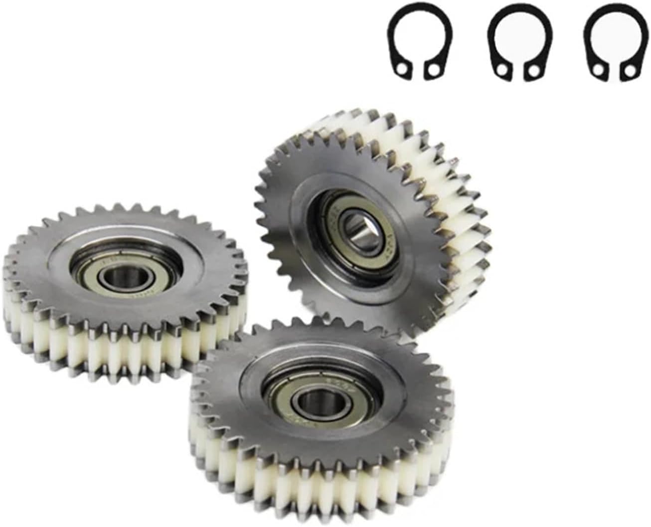 3Pcs 36T E-Bike Planetary Gear 47.5x12mm Steel and Nylon Gear for Electric Bike Electric Vehicle Bicycle Worm Gear