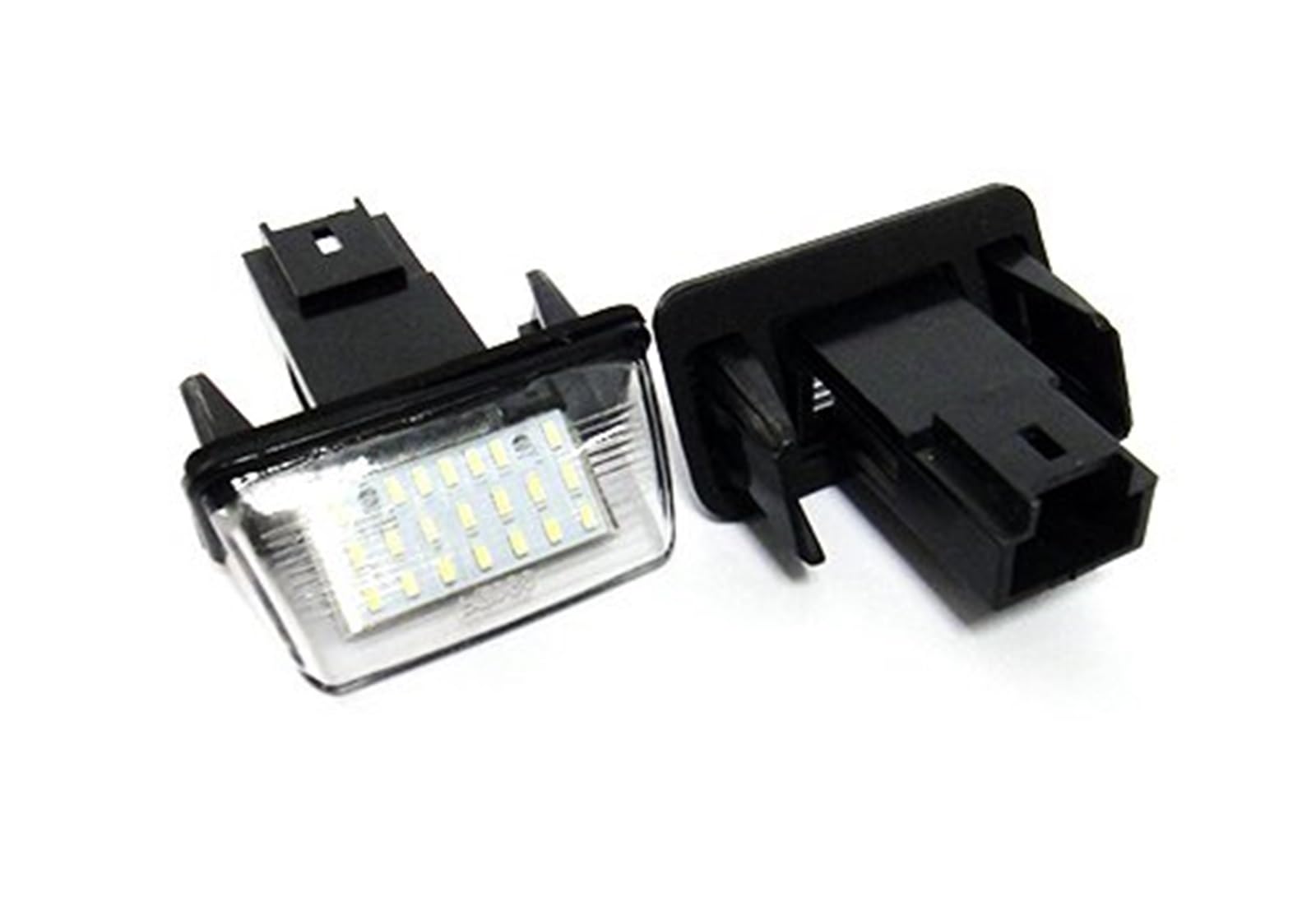 Éclairage Plaque D'immatriculation LED Blanc 2 Pièces Pour Peugeot 206 207 307 308 406 407 5008 Partner Éclairage Plaque Immatriculation Auto