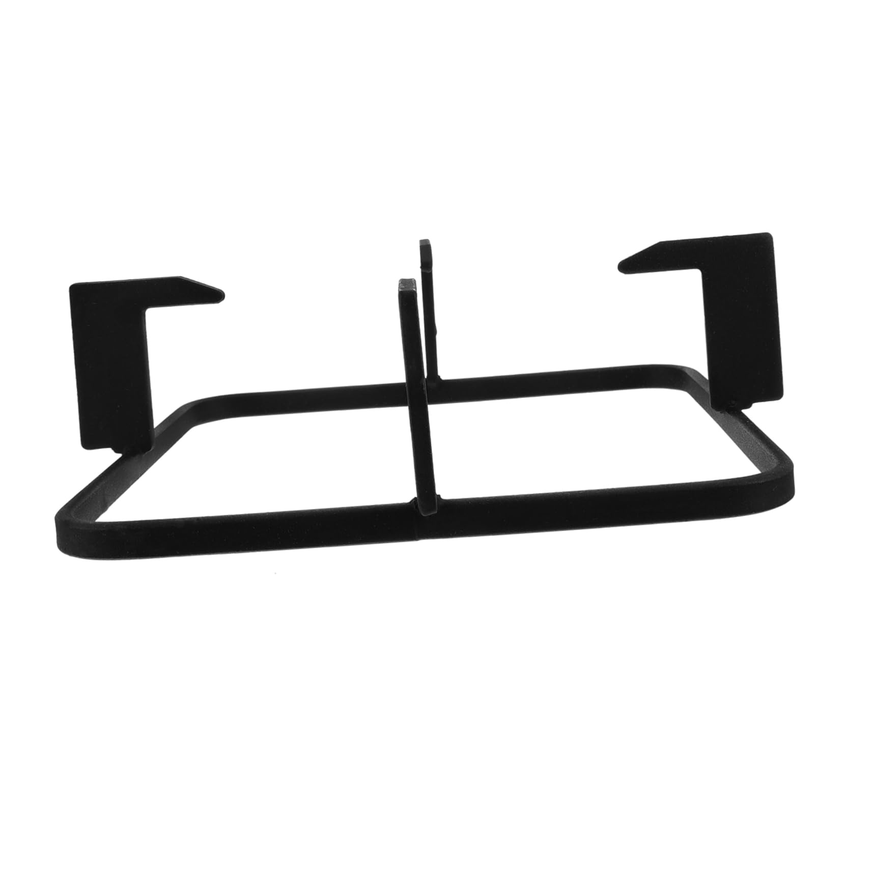 Soporte Antideslizante de Hierro Fundido para Cocina de Gas, Negro