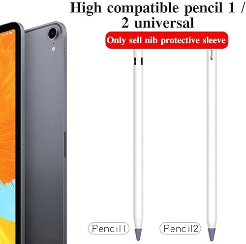 Miniatura 8 de 8 fundas de silicona para lápices de Apple, tapa de repuesto para Apple Pencil de 1 y 2 generación, estuche de silicona para puntas de ipencil,