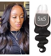 5x5 Lace Closure Body Wave Closure Human Hair 5x5 Closure Body Wave Natural Hairline Free Part Pr...