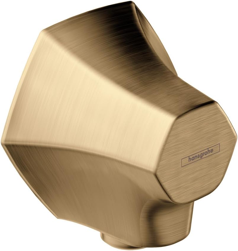 hansgrohe Locarno Handheld Shower Wall Outlet 1/2-inch Thread Connection in Brushed Bronze, 04839140