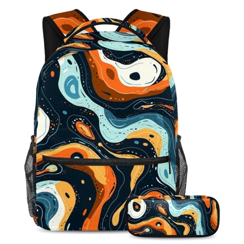 Sac à dos alphabet abstrait coloré grand modèle fini le manque d'espace