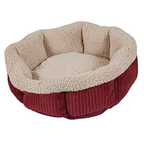 Aspen Pet Cama de veludo cotelê autoaquecimento para animais de estimação, várias formas, cores sort
