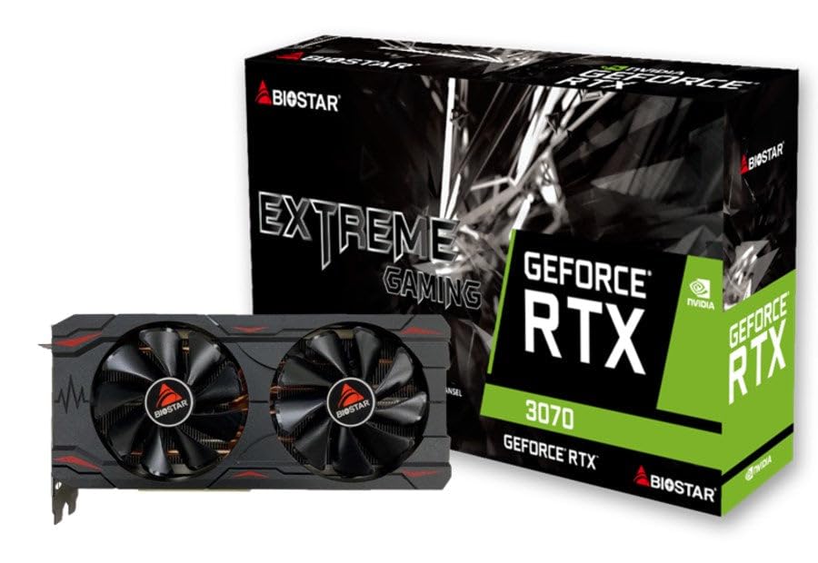 Karta graficzna | BIOSTAR|NVIDIA GeForce RTX 3070|8 GB|GDDR6|256 bit|PCIE 4.0 16x|GPU 1500 MHz|Dual Slot Fansink|1xHDMI|3xDisplayPort|VN3706RM82