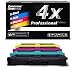 Produktbild Eurotone 4X Ersatz Toner für Brother HL: 3140 CW / HL-3150 CDW / HL-3170 CDW ersetzen TN 241 / 245 Kompatibler Toner im Set
