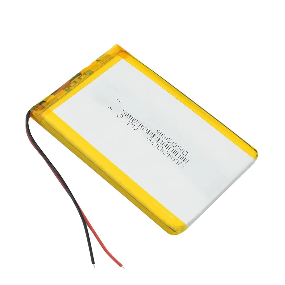 Amazon | 1個 3.7V 6000mAh リチウムポリマー充電式バッテリー 906090