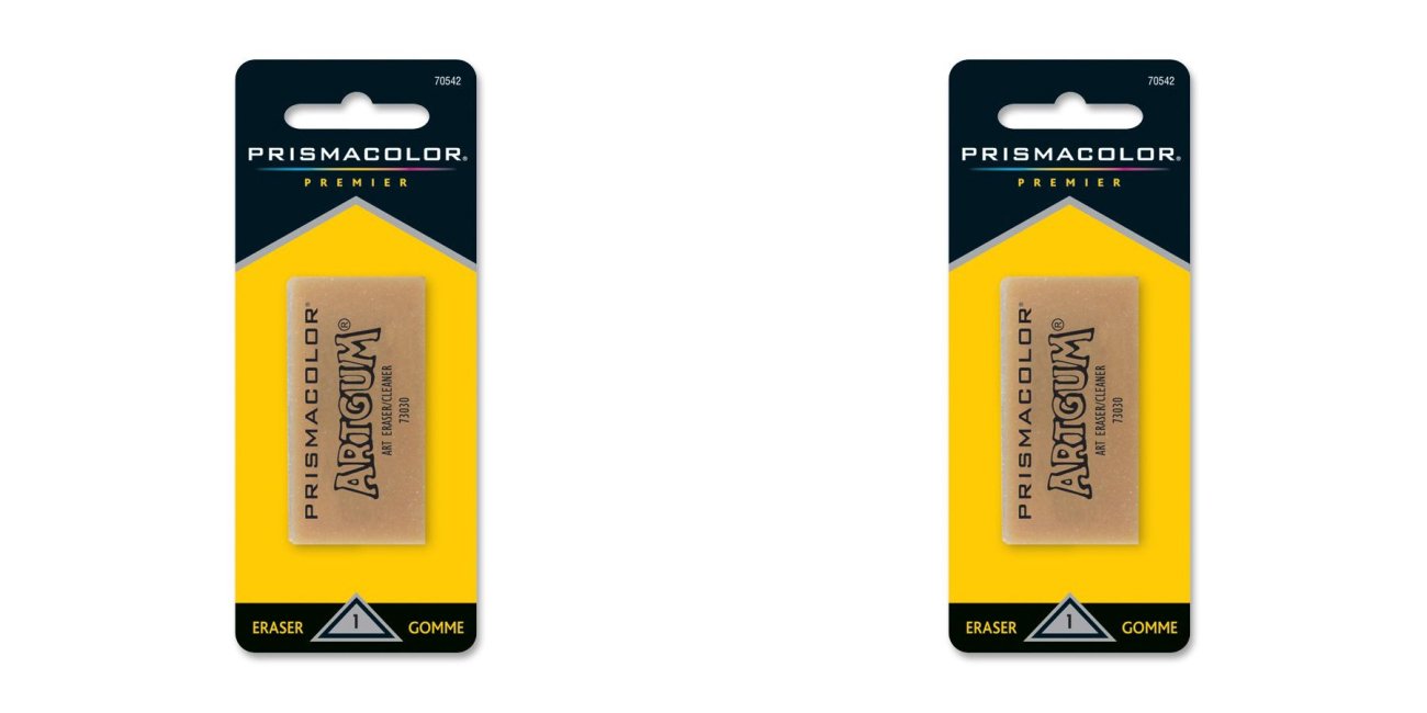 Sanford Design Art Gum Eraser, Artwork Eraser - Non-toxic - 1 / Pack - Brown, 2 Packs