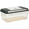 Exo Terra Faunarium Flat Home Plastic Reptile Terrarium, Medium (14 x 8 x 6) | Perfect for Temporary Housing, Quarantine, or Transport | Transparent Plastic Door for Easy Access
