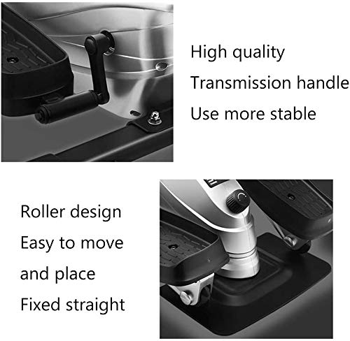 Image of Stepper in-Motion Elliptical Trainer Home Stepper with LED Display Ultra Mute Portable Wheel Design Thin Waist and Thin Legs Slimming Multifunctional Mini Fitness Pedal Machine
