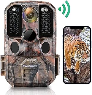Wildlife Camera WiFi 24MP 1296P Trail Camera, Usogood Hunting Game Trap with IR Night Vision Motion Activated IP66 Waterproof for Outdoor Wildlife Monitoring and Home Safety