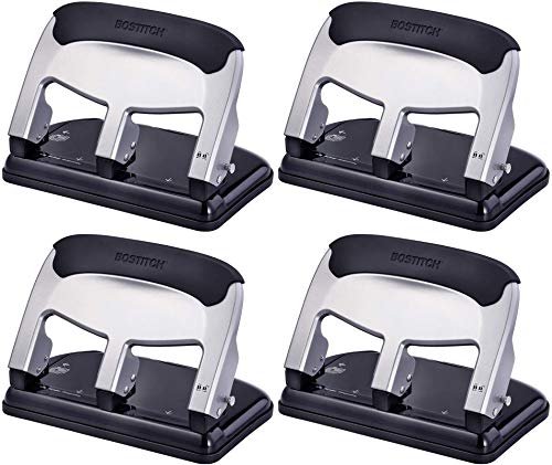 Bostitch EZ Squeeze 40 Sheet 3-Hole Punch (HP40) - 4 Pack