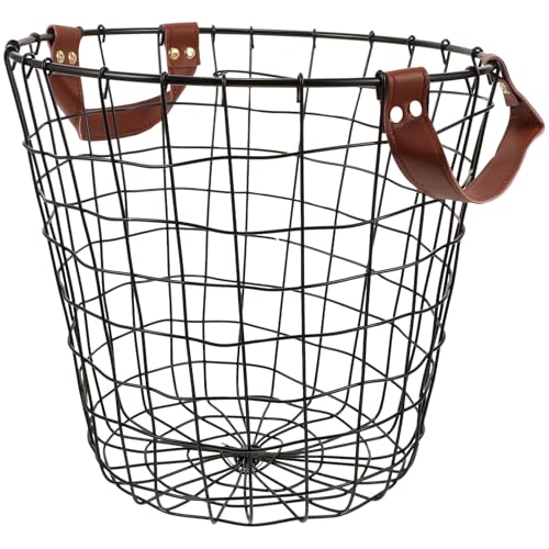 Catálogo para Comprar On-line Cestas de leña - 5 favoritos. 46 BUGUUYO Cesta de Leña Metálica Grande para Chimenea Asa Plegable, Organizador Resistente de Hierro para Almacenamiento y Transporte de Troncos, Adecuado para Exteriores y Camping
