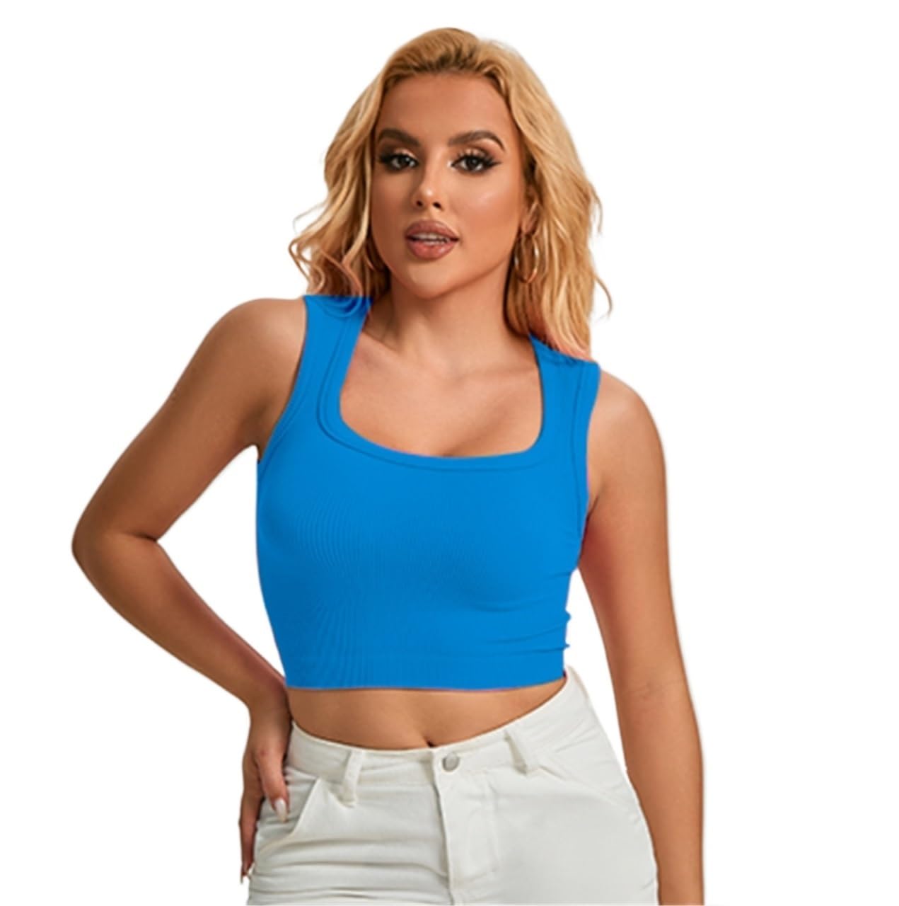 Sujetador Deportivo Suave Sujetador Deportivo Acanalado Sin Aros For Mujer, Acolchado Elástico Transpirable For Fitness Y Yoga para Yoga Entrenamiento