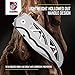 Steinbrucke Folding Pocket Knife with Clip, German Stainless Steel (8Cr15Mov) 3'' Blade, Titan Coated, Hollowed Out Handle, Great for Fishing, Hunting, Camping, Survival and Outdoor
