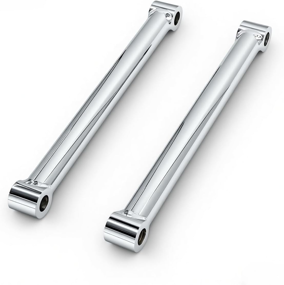 Chrome Rear Lowering Struts Kit 10 In Hardtail Style Rigid Strut Bars 2 Pack Compatible With Harley Sportster 2004-2022 Lowers Approx 4 In Easy Bolt On Upgrade​
