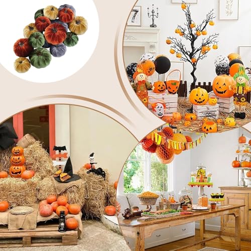 Citrouilles d'Halloween durables pour remplacer les décorations jetables et embellir la table