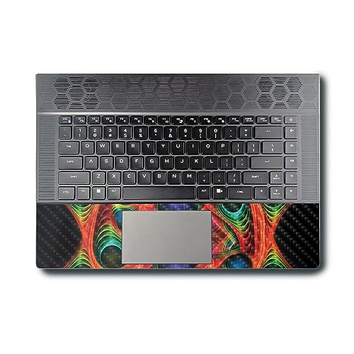 Image of MightySkins Carbon Fiber Skin Compatible With Alienware X16 R1 (2023) Full Wrap Kit - Fabric Fractal | Protective Durable Textured Carbon Fiber Finish | Easy To Apply & Change Styles | Made in the USA