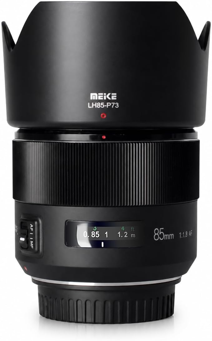 85mm f1.8 Large Aperture Full Frame Auto Focus Telephoto Lens for Canon EOS EF Mount Digital SLR Camera Compatible with APS C Bodies Such as 1D 5D3 5D4 6D 7D 70D 550D 80D