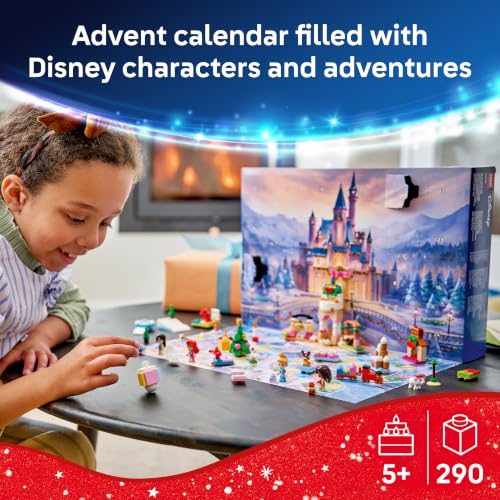 LEGO Disney Princess Advent Calendar 2026 43298 | Christmas Advent Calendar for Kids 2026, 4 Disney Microdolls, Building Toy, Girls & Boys, Ages 5+, 290 pieces - image 2
