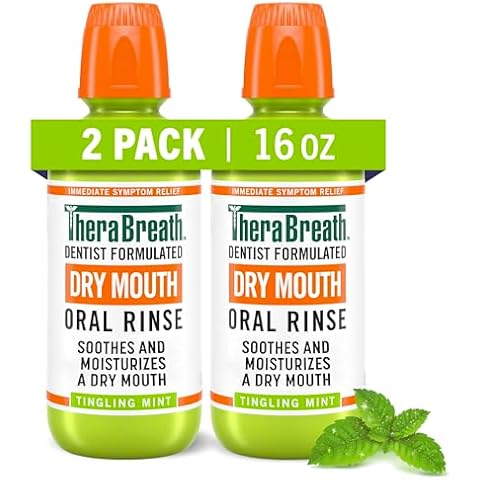 TheraBreath Dry Mouth Oral Rinse, Tingling Mint Cover