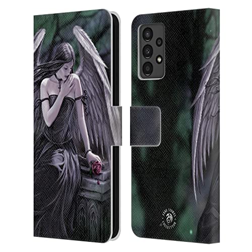 Funda de cuero Samsung Galaxy A13 con tarjetero y tapa de Anne Stokes