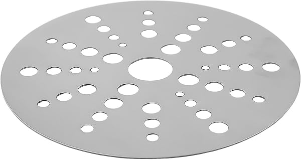 Placa adaptadora difusora de calor de acero inoxidable para uso en cocinas de inducción con ollas de vidrio y otros utensilios de cocina no magnéticos para una transferencia de calor uniforme (19,8 cm - 2