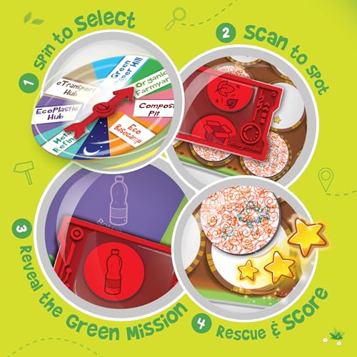 Image of Imagimake Rescue Quest-Green Champions | Spin, Discover & Rescue Green Missions | Educational Fun Board Games for Friends & Family Night |Travel-Friendly Indoor Game |Gift for Kids Ages 5,6,7,8,9,10