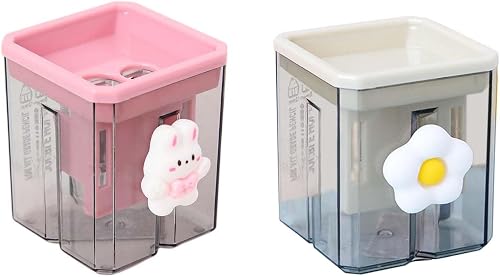 2PCS Pencil Sharpener, Lip Liner Sharpener, sharpened Pencil, Children's Pencil, Office Supplies, School Supplies, School (2)