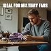 1:28 Tiger Heavy Tank Building Blocks Set for Adults, Compatible with Lego Army Tank, WW2 Military Vehicle Toys Historical Collection Model for Military Fans, Gifts for Teens Kids Boys 8-14 (1668 PCS)